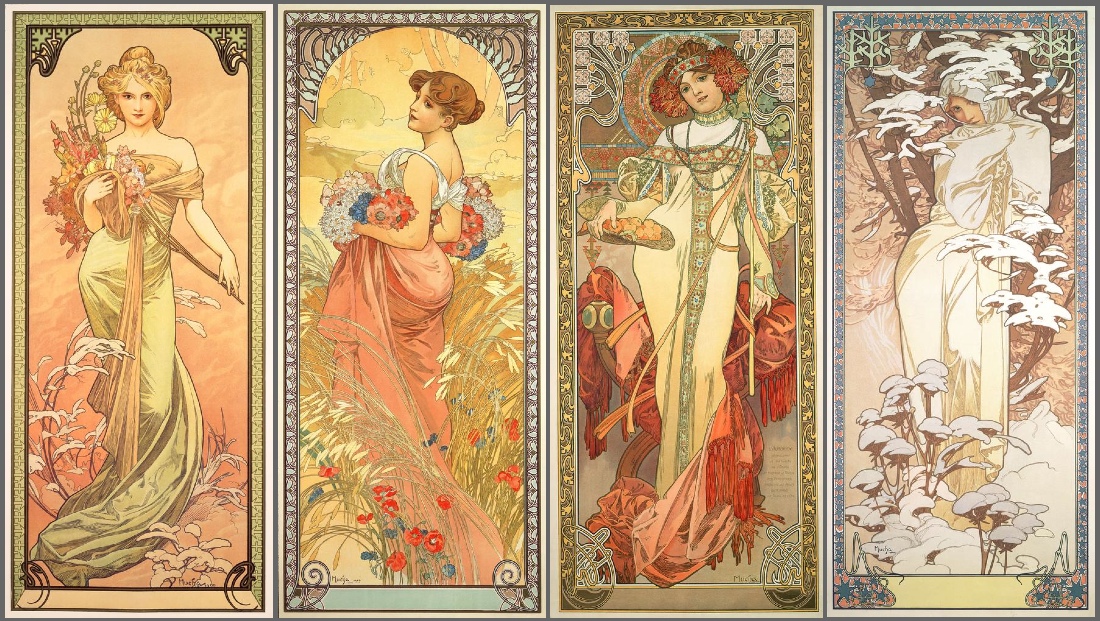 Alphonse Mucha's Winter and Christmas Images | Alberti's Window